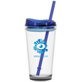 16 Oz. Blue Pint2go Glass